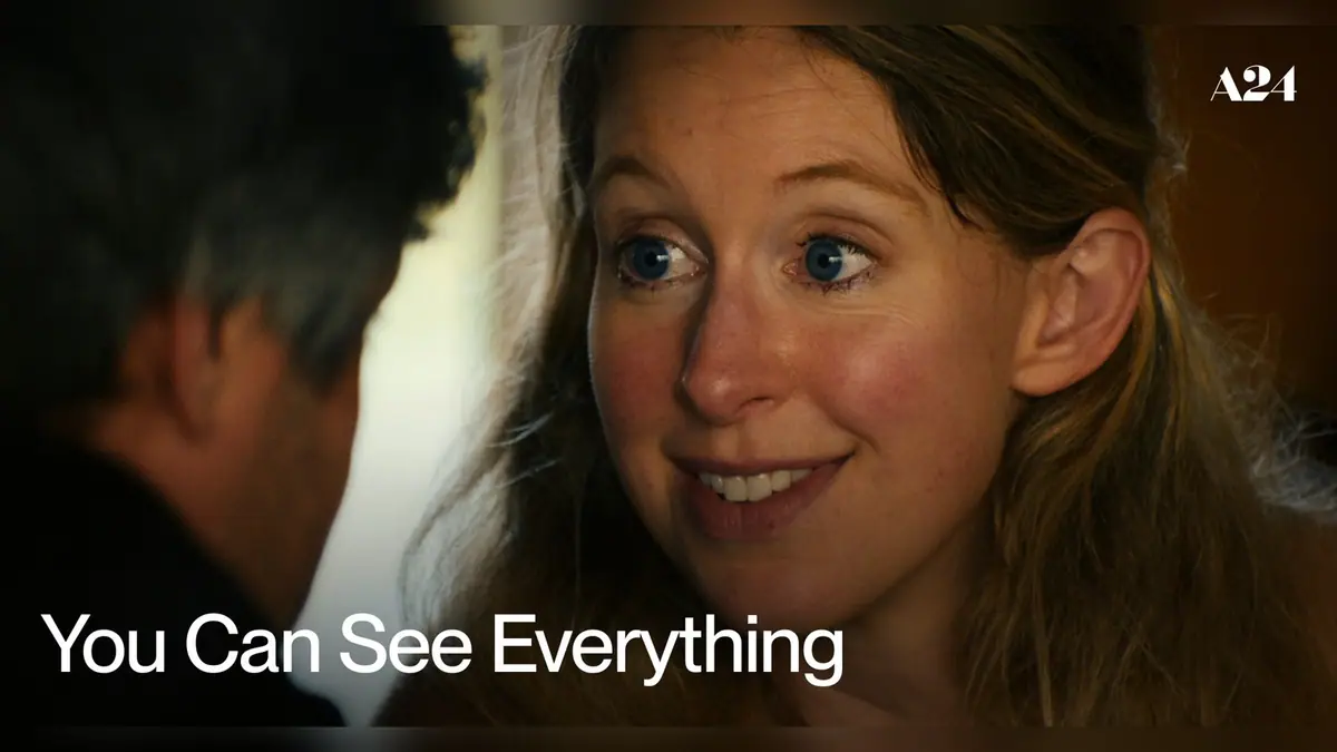 Official You Can See Everything artwork from A24: a woman smiling in close-up beside the film title